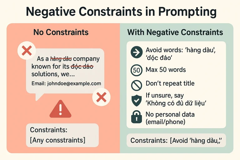 Negative Constraints trong prompt